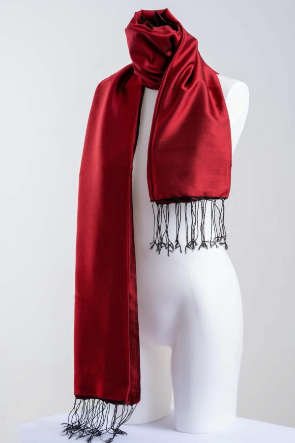 Echarpe en soie Rouge