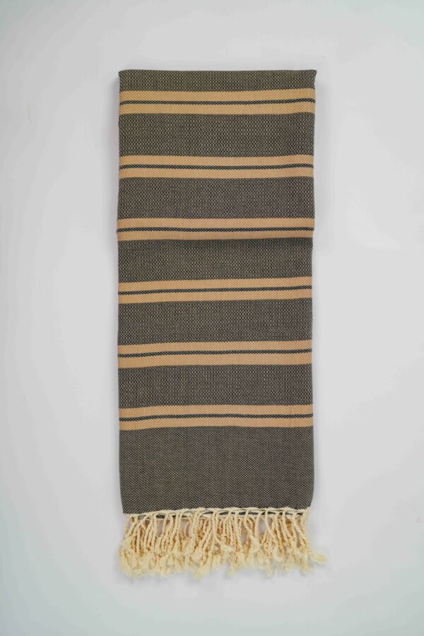 Fouta  Beige grisé et jaune